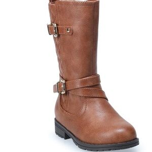 Jumping Beans® Hellan Toddler Girls Quilted Riding boots